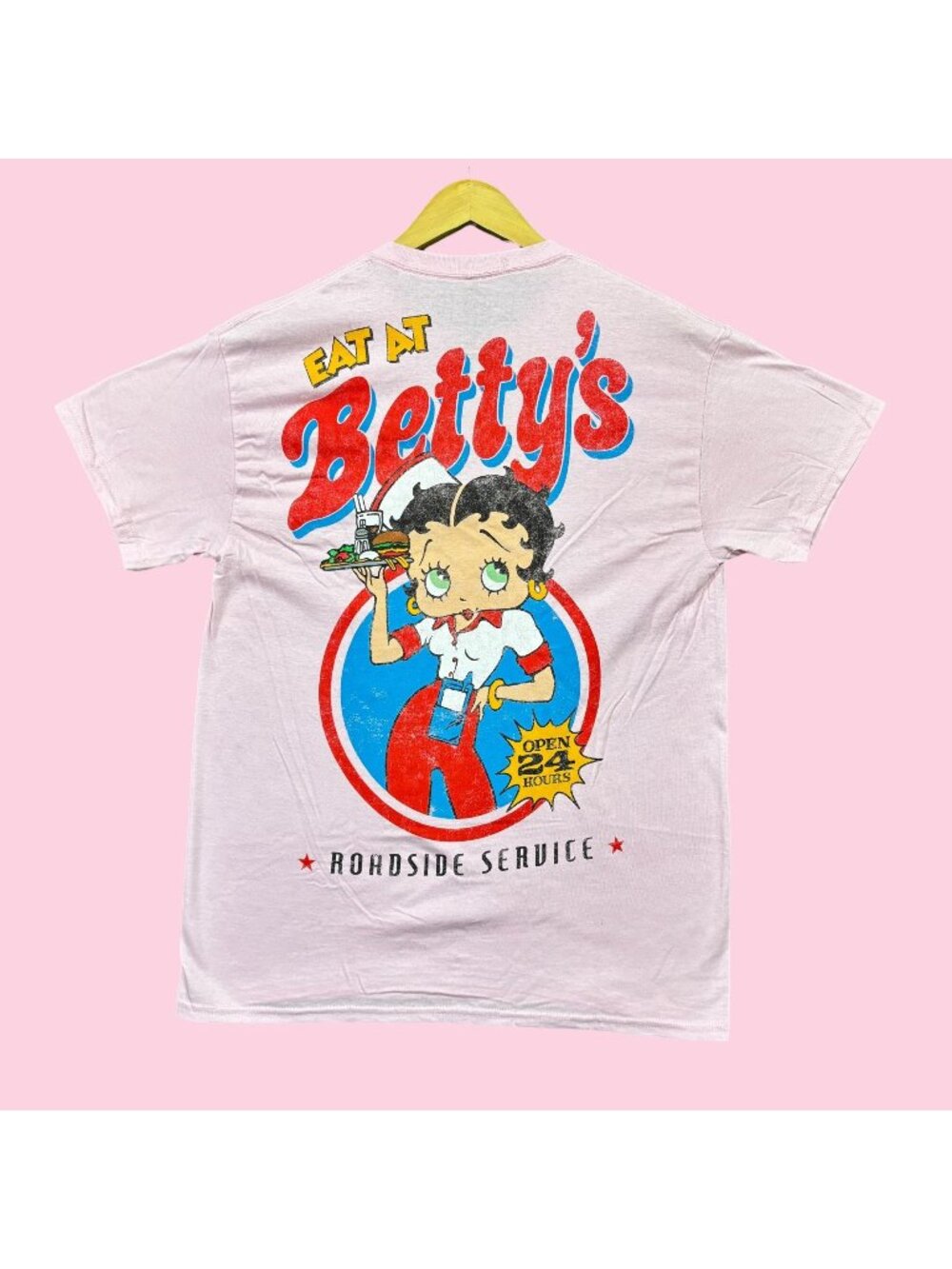 Betty Boop Eat at Betty's Roadside Service by Fleischer Studios Tee M